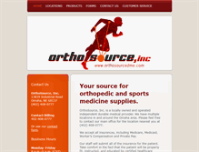 Tablet Screenshot of orthosourcedme.com